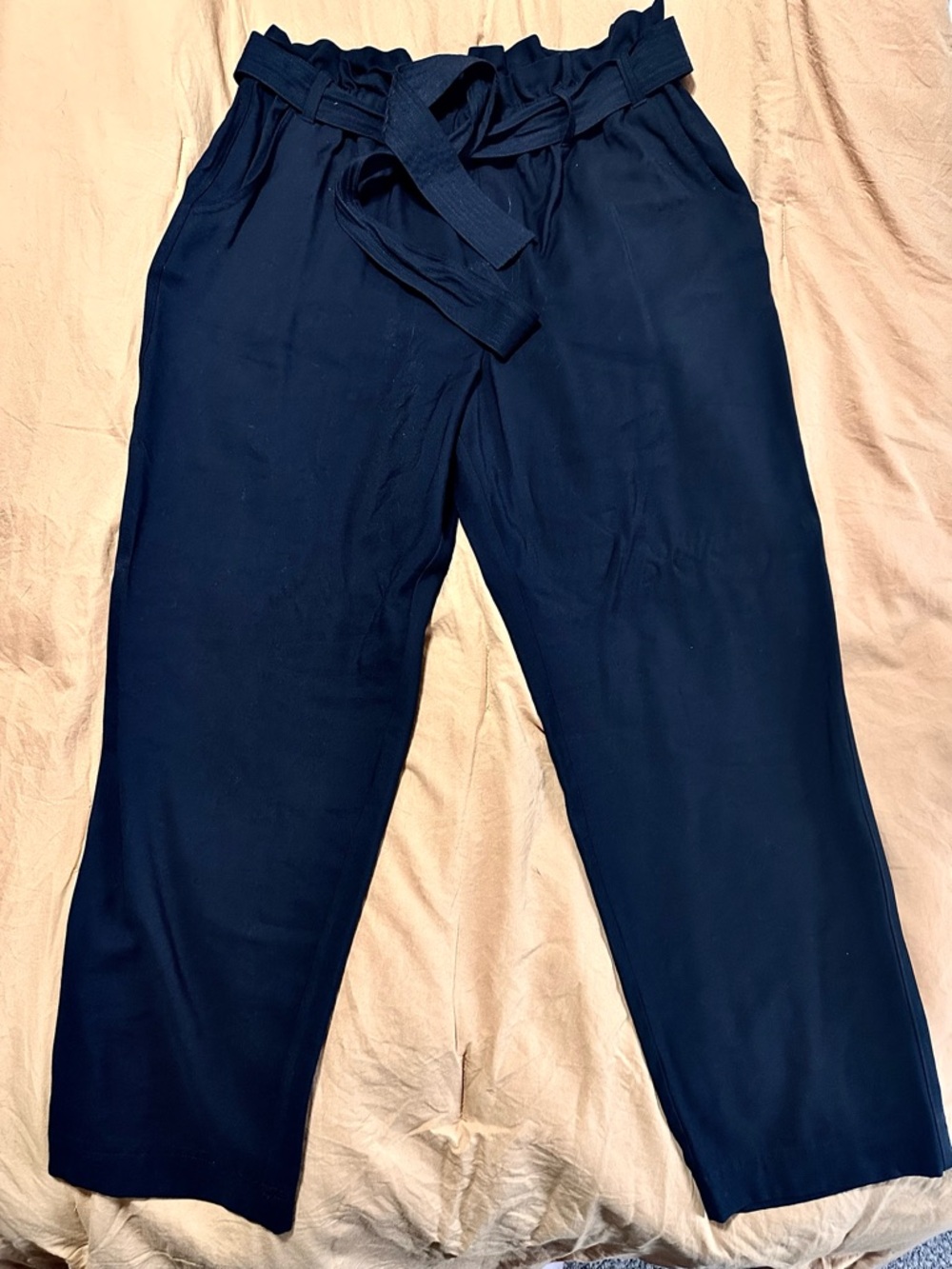 A. New. Day. Tie-Waist Trousers